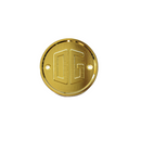 Gold-plated OG gauge block-off plate