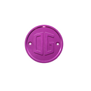 Purple OG anodized gauge block-off plate for motorcycle gauges
