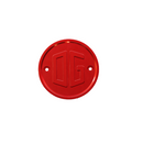Red OG gauge block-off plate for motorcycle gauges