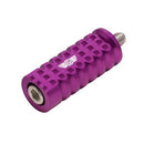 Purple OG Gripper anodized aluminum motorcycle shifter peg with knurled grip