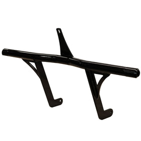 OG Highway Peg Crash Bar for Harley‑Davidson Bagger, gloss black bolt‑on crash bar with highway peg mounts