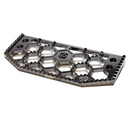 OG HoneyComp V3 black chrome honeycomb motorcycle floorboard gripper