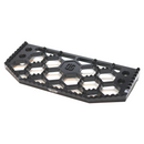 OG HoneyComp V3 replacement top gripper for Bagger Floorboards, black anodized 6061‑T6 aluminum