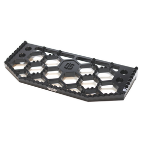 OG HoneyComp V3 replacement top gripper for Bagger Floorboards, black anodized 6061‑T6 aluminum