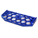 Blue OG HoneyComp V3 aluminum motorcycle floorboard replacement gripper