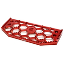 OG HoneyComp V3 red anodized motorcycle floorboard replacement gripper