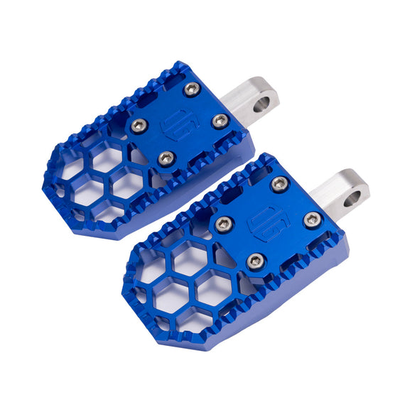 Blue Harley Davidson OG HoneyComp V3 Foot Pegs