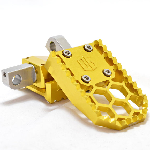 OG HoneyComp V3 gold CNC aluminum motorcycle foot peg