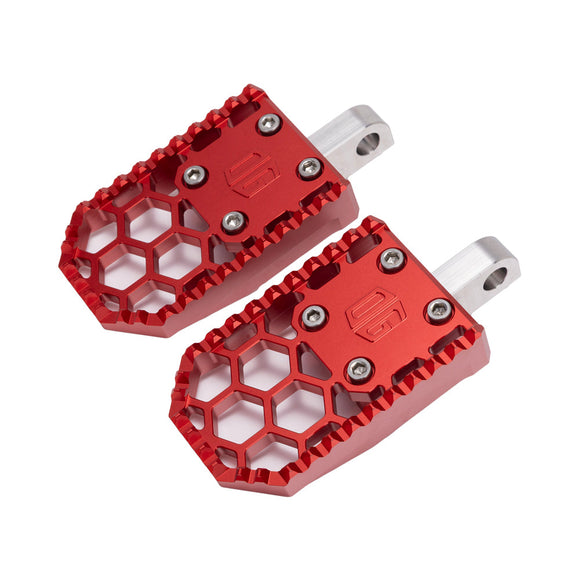 Red Harley Davidson OG HoneyComp V3 Foot Pegs