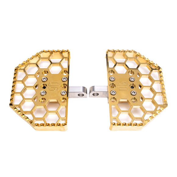 OG Gold Plating Mini Floorboards for Harley-Davidson