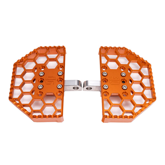 OG Orange Mini Floorboards for Harley-Davidson