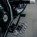 Chrome honeycomb mini motorcycle floorboard footpeg