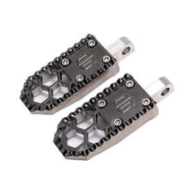 Black Chrome Mini Foot Pegs For Harley Davidson