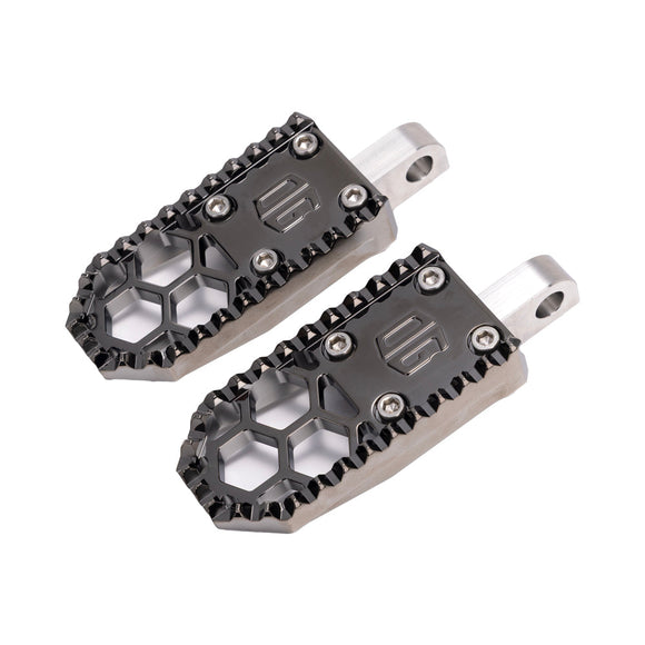 Black Chrome Mini Foot Pegs For Harley Davidson