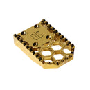 OG HoneyComp V3 gold-plated replacement gripper plate for motorcycle footpeg