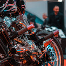 OG HoneyComp V3 Mini Foot Pegs installed on a 2021 Softail Standard FXST