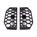 Black HoneyComp V3 Floorboards for Indian Bagger Models