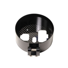 OG Moto Billet Gauge Pod for 2021+ Indian Chief — black anodized with carbon fiber backing