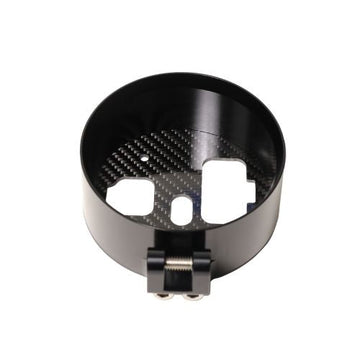 OG Moto Billet Gauge Pod for 2021+ Indian Chief — black anodized with carbon fiber backing