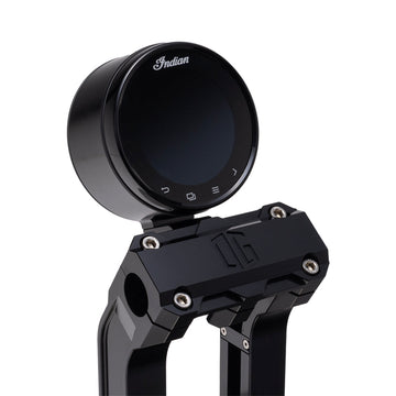 OG Indian Chief Billet Gauge Pod Rear Mount Black