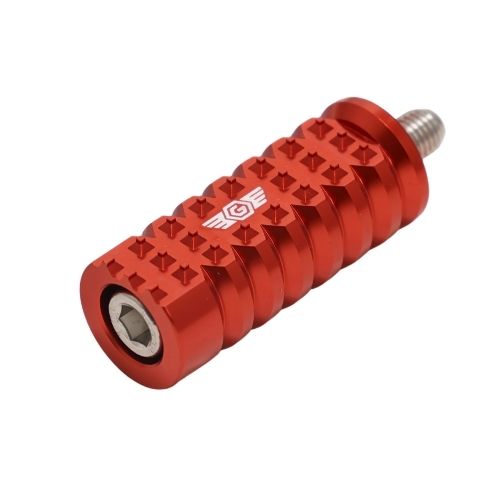 Red OG Indian Gripper anodized aluminum motorcycle shifter peg