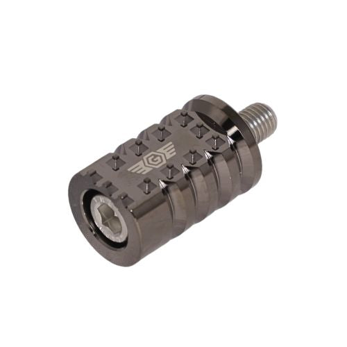 OG Indian Shorty Gripper motorcycle shifter peg — black chrome