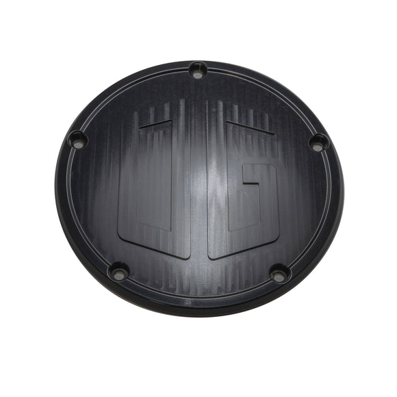 OG M8 Bagger Derby Cover — CNC 6061 T6 billet aluminum, black finish