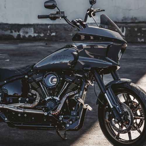 OG M8 points cover installed on black M8 bagger motorcycle