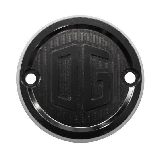 OG M8 Points Cover black billet aluminum timing cover with machined OG logo