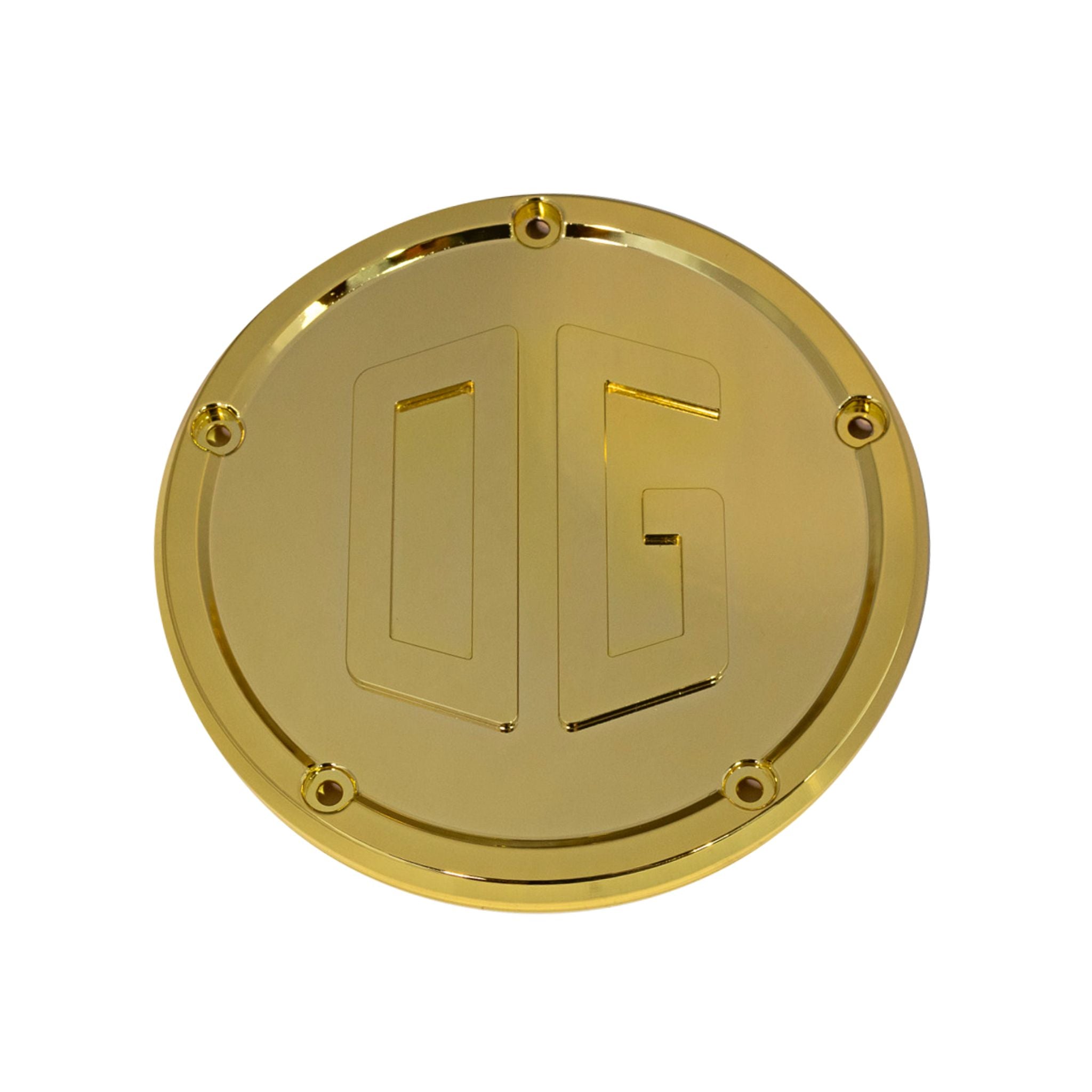 Gold-plated OG M8 Softail derby cover