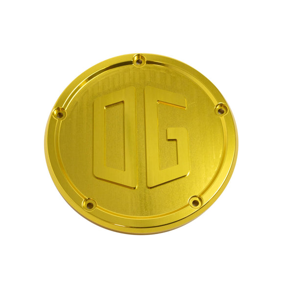 OG M8 Softail derby cover gold