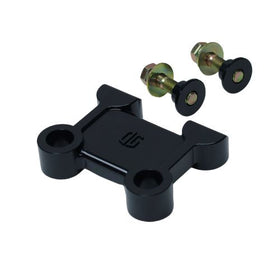 OG M8 Softail Pull-Back Plate, black, with mounting hardware