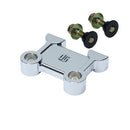 OG M8 Softail chrome pull-back plate with mounting bolts