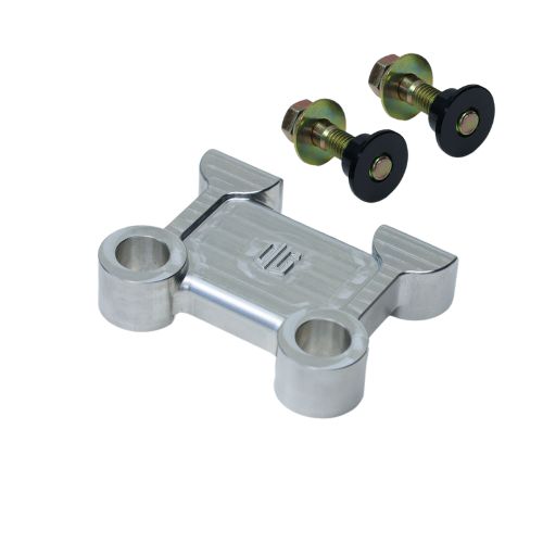 Chrome M8 Softail pull-back plate with mounting bolts