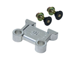 Chrome M8 Softail pull-back plate with mounting bolts