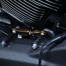 Bronze mid-control shift linkage for motorcycle gear shifter