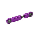 Purple anodized adjustable mid-control motorcycle shift linkage