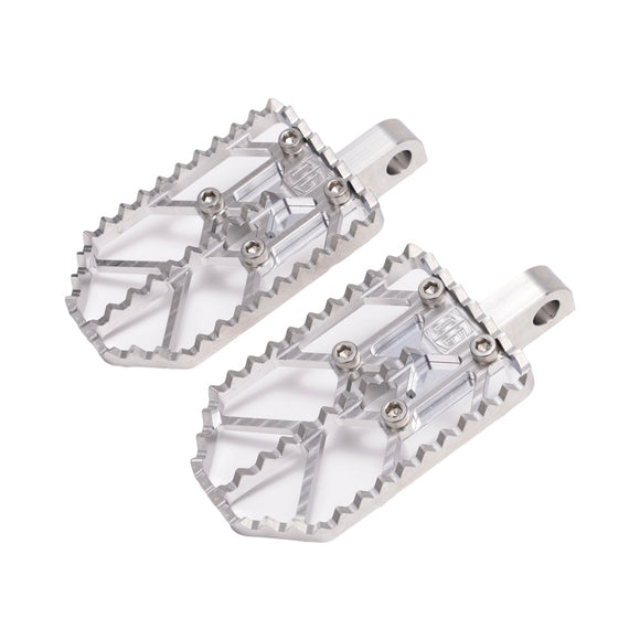 Raw on Aluminum Finish Motocross Style Harley Davidson Foot Peg OG Moto X Foot Pegs