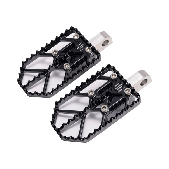 Black on Black Motocross Style Harley Davidson Foot Peg OG Moto X Foot Pegs