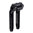 OG Black Performance 10.5 Inch Pull Back Risers Digital Gauge Top Clamp Black