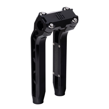 OG Black Performance 10.5 inch Pull Back Riser Legs Standard Top Clamp Black