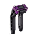 OG Black Performance 8.5 inch Pull Back Riser Legs with Purple Performance Digital Gauge Top Clamp