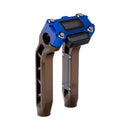OG Bronze Performance 8.5 inch Pull Back Riser Legs with Blue Performance Digital Gauge Top Clamp