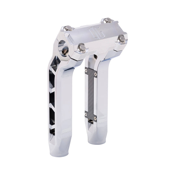 OG Chrome Performance 8.5 inch Pull Back Riser Legs with Aluminum Performance Top Clamp