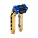 OG Gold Plating Performance 8.5 inch Pull Back Riser Legs with Blue Performance Digital Gauge Top Clamp