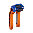 OG Orange Performance 8.5 inch Pull Back Riser Legs with Blue Performance Digital Gauge Top Clamp