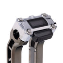 OG Chrome Performance Digital Gauge Top Clamp on OG Black Chrome Performance Riser Legs