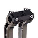 OG Black Performance Top Clamp on OG Black Chrome Performance Riser Legs