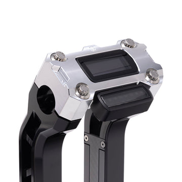 OG Aluminum Performance Digital Gauge Top Clamp on OG Black Performance Riser Legs