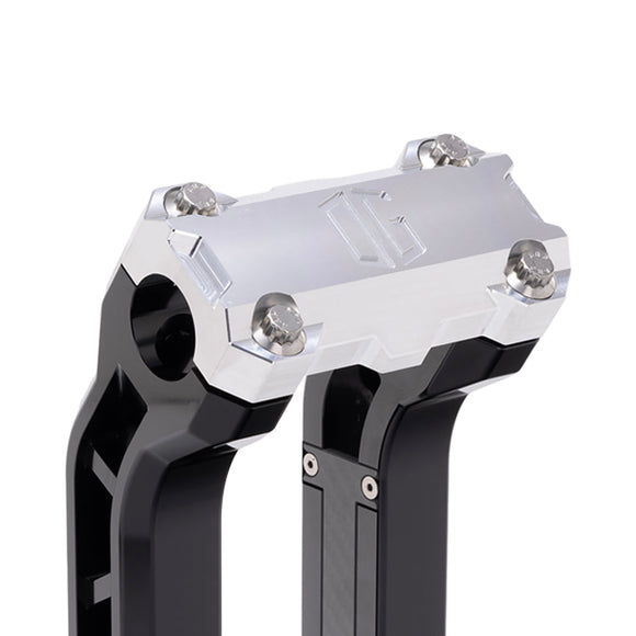 OG Aluminum Performance Top Clamp on OG Black Performance Riser Legs